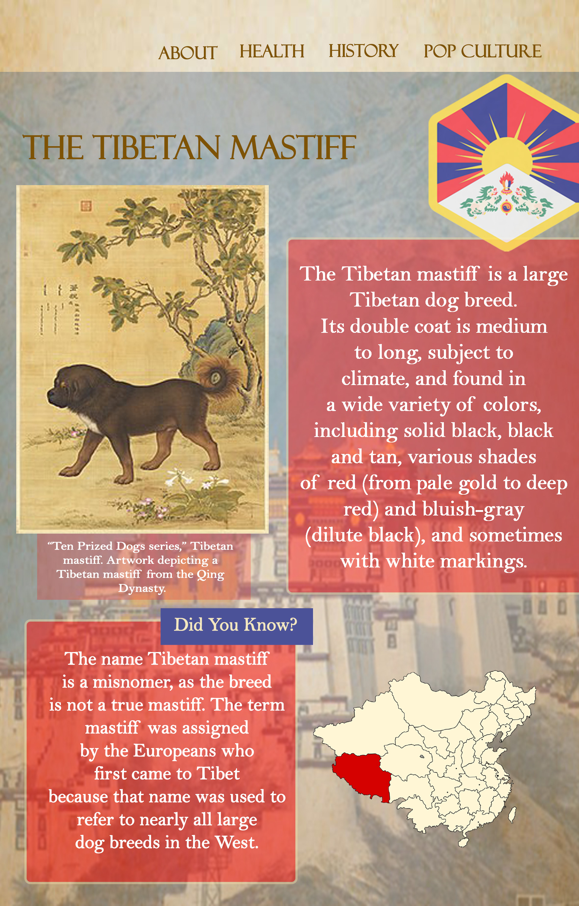Tibetan Mastiff phone view